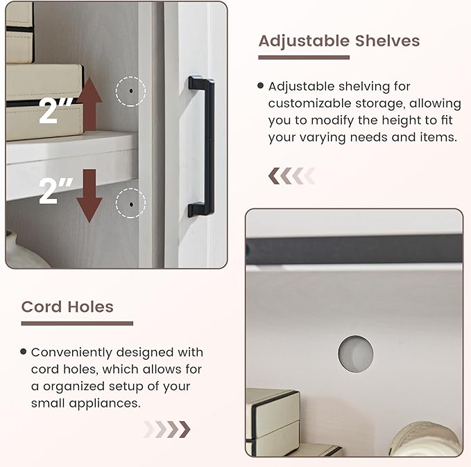 Rustic Farmhouse TV Stand for 80 Inch TVs, Large Entertainment Center with Storage, TV Console for Bedroom Living Room, Media Console Cabinet with Sliding Barn Doors, 70 Inch Wide, White & Walnut