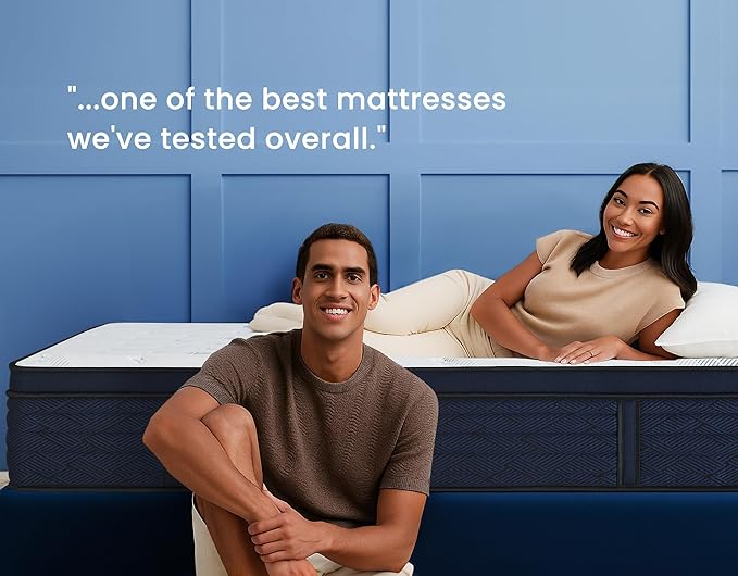 Full Size Mattress 14 Inch, Firm Feel 7-Zone Hybrid Mattresses Extra Lumbar & Hip Support,Deep Sleep Pain Relief Contouring Bed in a Box, Fiberglass-Free, CertiPUR-US Certified,100-Night Trial