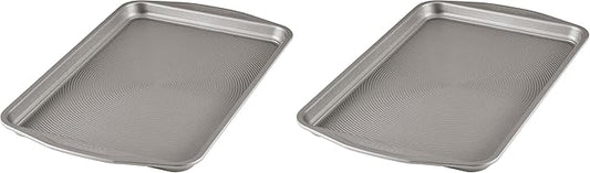 Circulon Nonstick Bakeware, Nonstick Cookie Sheet/Baking Sheet - 11 Inch x 17 Inch, Dark Gray (Pack of 2)