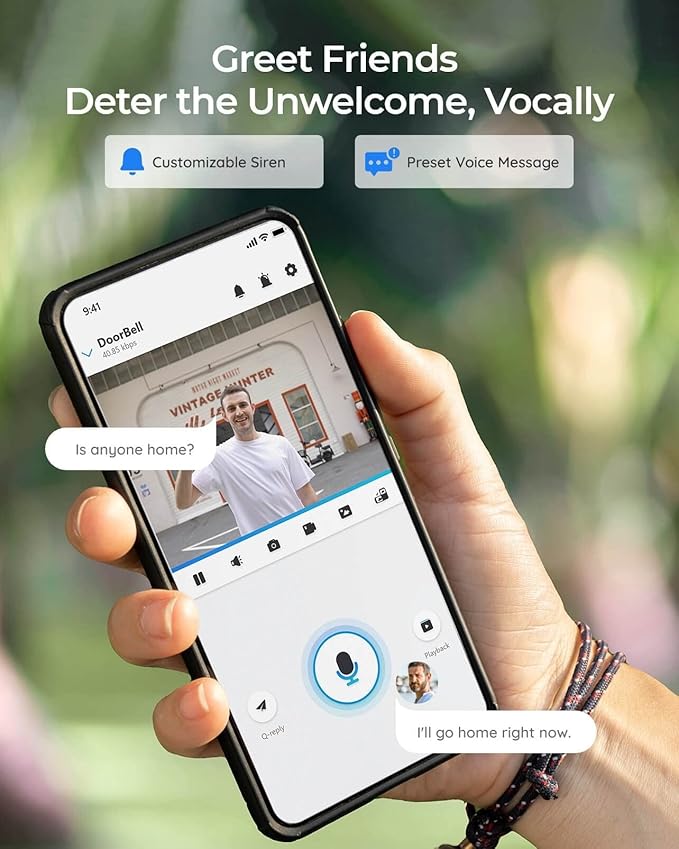 Video Doorbell Camera with 256GB microSD Card Bundle, Wired Video Doorbell, 5Ghz/2.4Ghz WiFi, 256GB SD Card for Local Storage, Chime Included