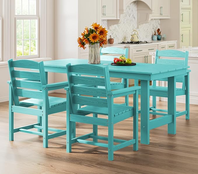 SERWALL Patio Dining Chair Set of 2, Aruba