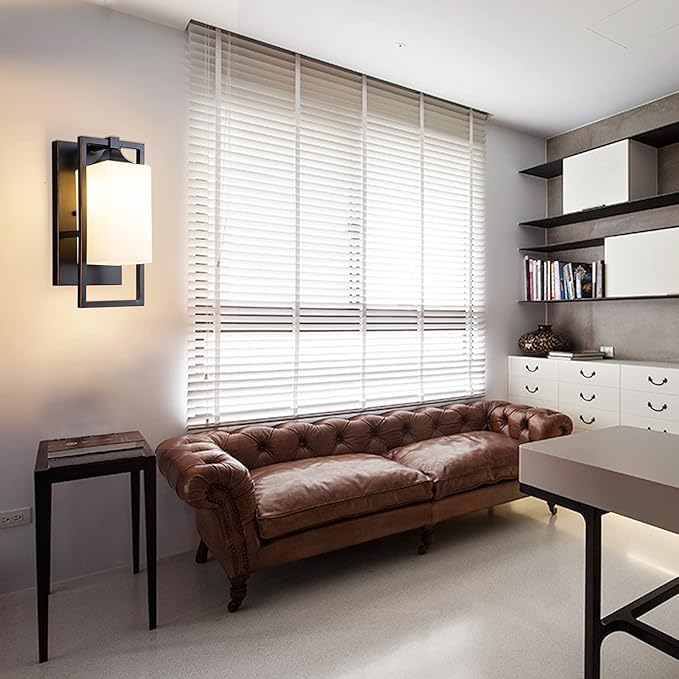 Vintage Bronze Sconces Wall Lighting 1-E26 Lights Bathroom Milk Glass Wall Light Fixtures Indoor Vanity Lights Hallway Bedroom Dining Room Doorway Use