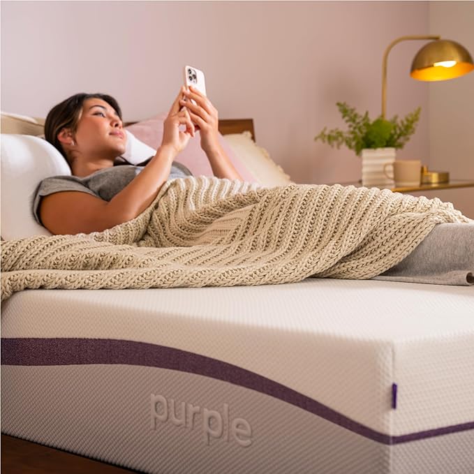 Purple Plus Twin XL Mattress - 11" GelFlex Grid, Premium Comfort Foam, Better Than Memory Foam, Temperature Neutral, Responsive, Breathable, Pressure Relief, Made in USA