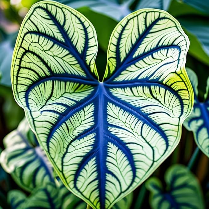 Blue Hawaii Elephant Ears- Stunning and Rare Color- Perennial Hosta, Elephant Ears, Fancy (1 Elephant Ear Bulb)