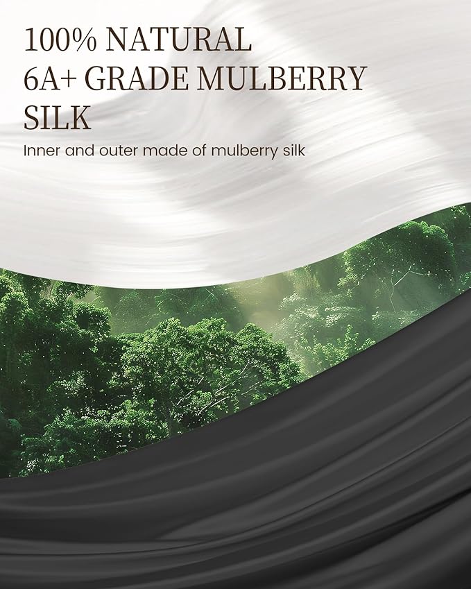 THXSILK Silk Blanket, 100% Mulberry Silk Cooling Throw, Soft and Lightweight Blanket for Bedroom, Sofa, Travel, All-Season (Black, Queen)