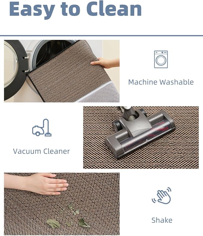 PADOOR Braided Toilet Rugs U Shaped, Non Slip Toilet Mats for Bathroom Floor Machine Washable Super Absorbent Contour Bath Rugs for Toilet Mat Quick Dry U Shaped Toilet Rug, 20''x24'' Black