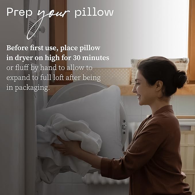 Coop Home Goods Essence Down Alternative Pillow Set of 2, Queen Size, Best Pillows for Sleeping, Adjustable Alternative to Down Pillows, Luxury Hotel Pillow for Back, Stomach or Side Sleepers