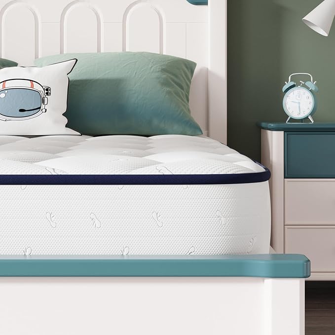 Novilla Full Size Mattress 8 inch,Foam and Spring Hybrid Mattresses for Comfortable Sleep,Steel Coils for Durable Support,CertiPUR-US Certified Foam,Youth/Guest Rooms,Full Size Mattress in a Box