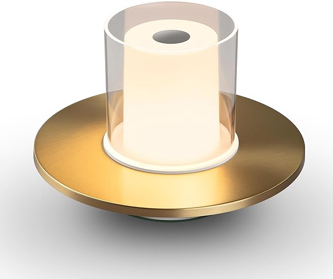 Tubicen Cordless Lamp for Table, Battery Operated Rechargeable Cordless Table Lamp 4-Level Touch Dimmable Electronic LED Flameless Candle Lamp for Home Decor Seasonal Festival Celebration Anniversary