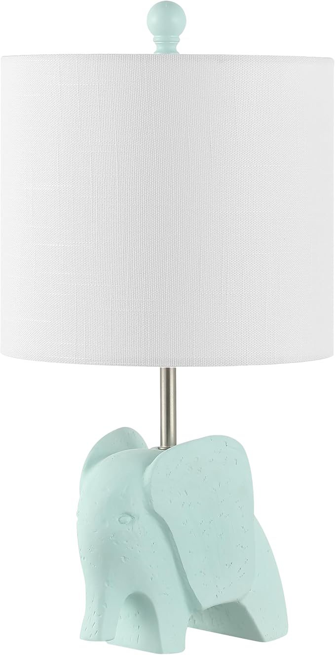 JONATHAN Y JYL1143B Koda 17.5" Eclectic Southwestern Resin/Iron Elephant LED Kids Table Lamp, Global, Transitional, Rustic, Office, Living Room, Dining Room, Bedroom, Hallway, Foyer, Turquoise
