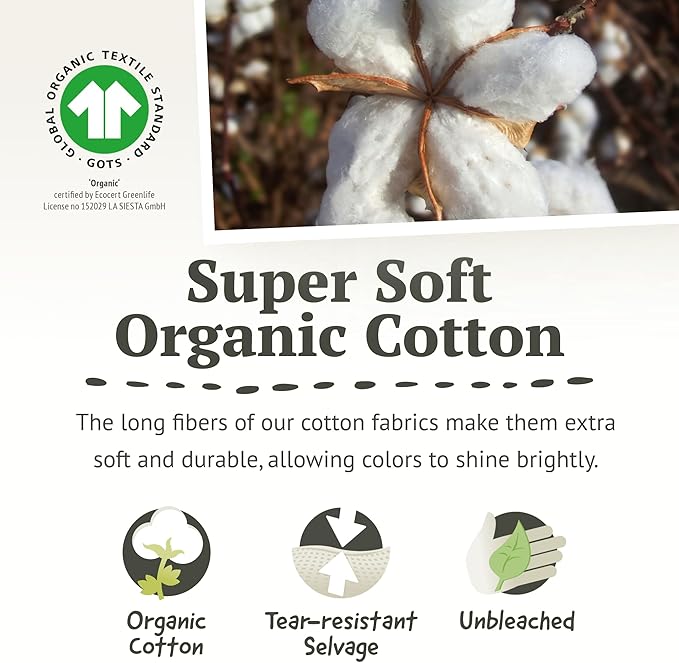 La Siesta® Flora Classic Organic Cotton Hammock - Indoor Outdoor Hammock, Patio Bed Tree Portable Hammock, 2 Person Double Hammock - King, Flower