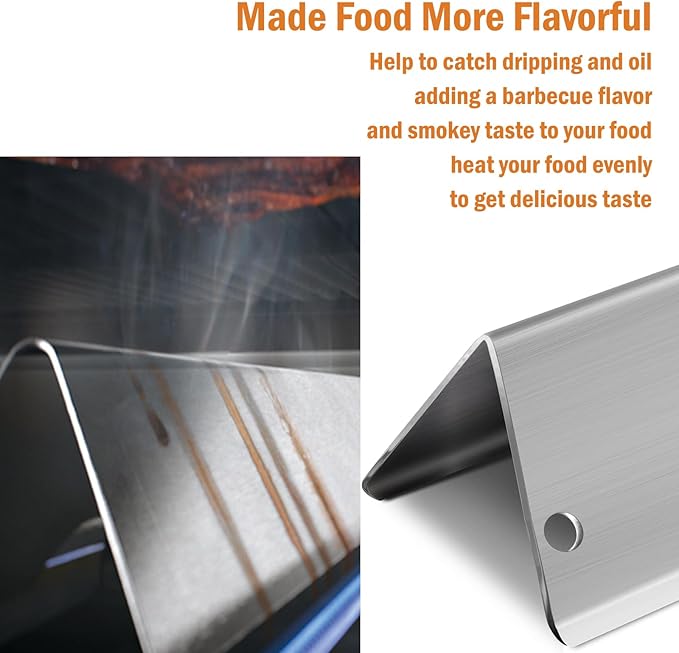 Genesis ii Flavorizer Bars Heat Deflector Grill Replacement Part for Weber Genesis 2 Grill Parts GS4 Flavor Bars II/Lx 300 Series ii E-310 ii S-310 ii SE-310 E-315 S-335 Weber 66795 66032 66685 66040
