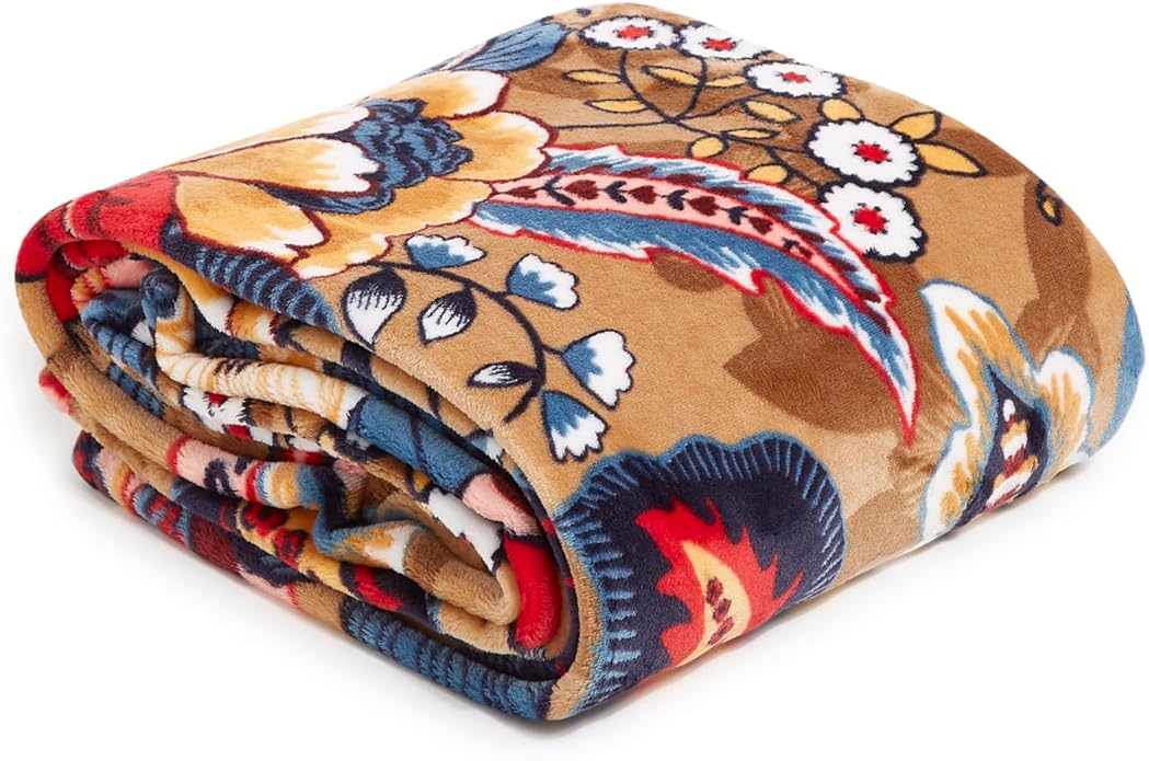 Vera Bradley Women's Fleece Plush Throw Blanket