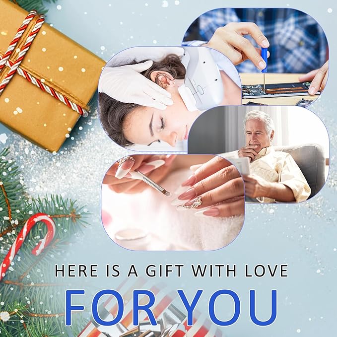 10X Floor Magnifying Glass with Light, Large 3-in-1 Adjustable Height Magnifying Floor Lamp, 72 LED Floor Lamp 2 Color Stepless Dimmable Arm Swing Desk Lamp for Reading, Close Work, Crafts