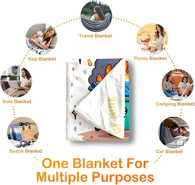 Funny Dumpster Fire Throw Blanket,This Little Light of Mine Dumpster Fire Humorous Blanket for Couch Bed Dorm Bedroom Office,Funny Bedroom Office Decor,50x60 Inches