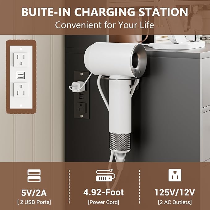 Vanity Desk with Mirror and Lights Makeup Vanity Desk with Lights 3 Colors 38" Dressing Table with Drawer and Cabinet for Bedroom Transparent Glass Top Power Outlet for Bedroom Black