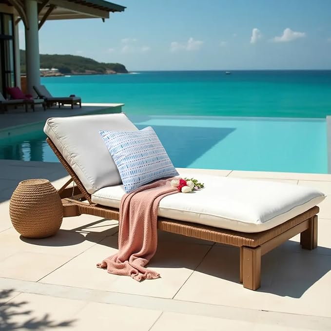 Pack of 2 18x18 Outdoor Pillows, Waterproof Throw Pillows with Inserts, Decorative Patio Pillows for Garden, Couch, Furniture, Sofa, Bed, Living Room(Pebble Blue)