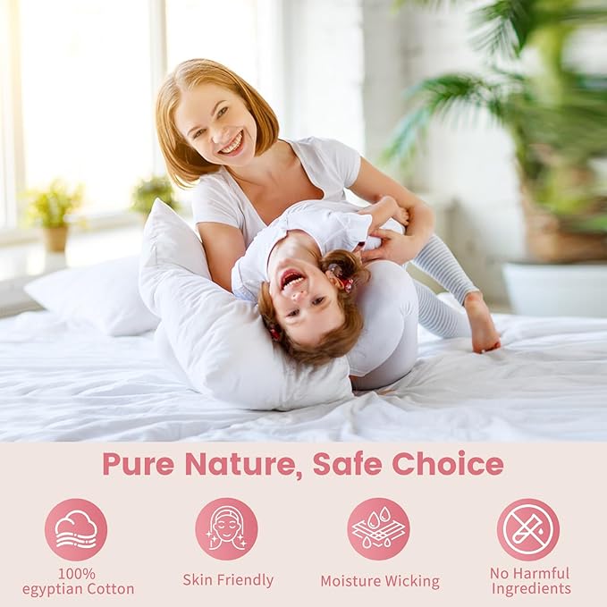 Bedlifes 1000 Thread Count 100% Egyptian Cotton California King Size Sheets Set - Sateen Soft Silky Breathable Luxury Cooling 4 Pieces (Light Pink)