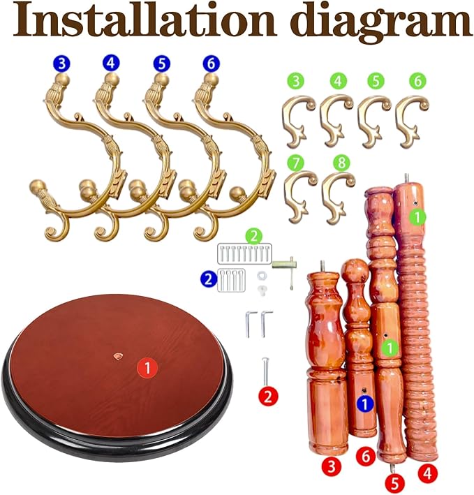 Wooden Coat Rack Stand, High-Grade Coat Racks freestanding with 14 Hooks & Stable disc Base, Easy to Assemble Coat Hanger Stand, for Entryway, Hallway, Bedroom and Office (Begonia)
