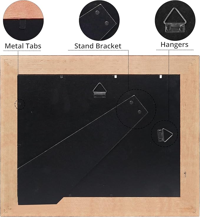 GraduationMall 8.5x11 Certificate Diploma Frame,Solid Wood & UV Protection Acrylic,Cherry Finish with Gold Trim