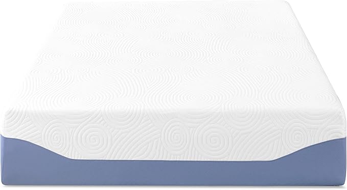 Mellow 14 Inch Cooling Gel-Infused Memory Foam Bed Mattress, Medium Firm Sleep and Breathable Fabric Cover, Full , Mattress In A Box