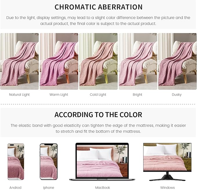 BOURINA Faux Cashmere Fringe Throw Blanket Decorative Lightweight Throw Soft Cozy for Bed or Sofa Outdoor Blanket, 50x70 Inches Rose Wine