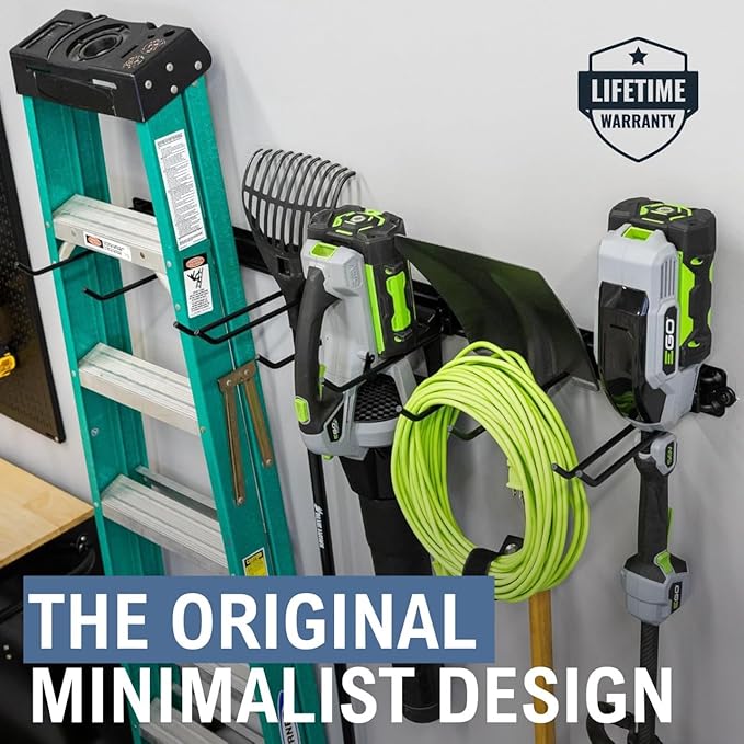 StoreYourBoard Garage Tool Organizer Wall Mount – Heavy Duty Garage Wall Organizer for Garage Organization and Storage, Broom Holder Wall Mount for Gardening Tools & Yard Tools – 48" Holds 450 lbs