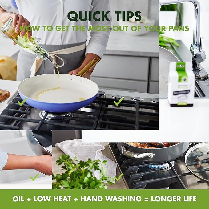 GreenPan Treviso 10 Piece Cookware Set, Non-Toxic PFAS-Free Stainless Steel Ceramic Nonstick Coating, Induction Suitable, Pots, Pans Lids, Sauté & Saucepans, Multi Clad, Dishwasher & Oven Safe