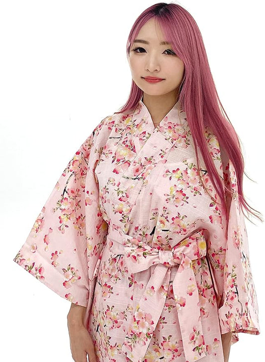Kimura Jitsugyo Women's Kyoto Traditional Easy Wearing Kawaii Yukata Robe(Japanese Casual Kimono) Set 2