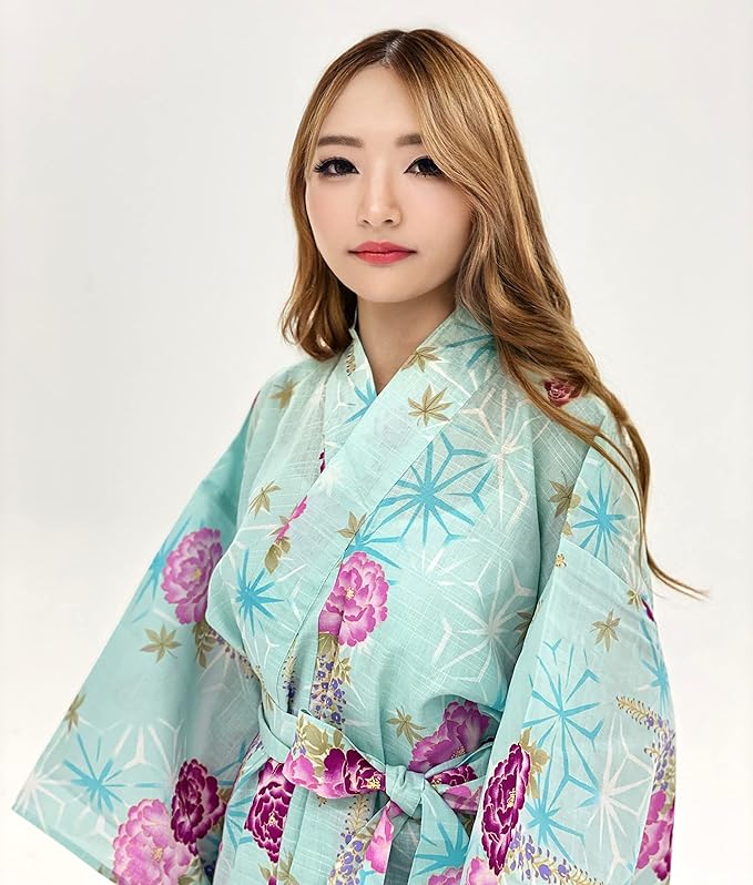 Kimura Jitsugyo Women's Kyoto Traditional Easy Wearing Kawaii Yukata Robe(Japanese Casual Kimono) Set 2
