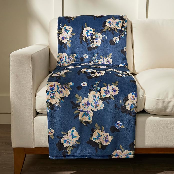 Vera Bradley Women's Fleece Plush Throw Blanket