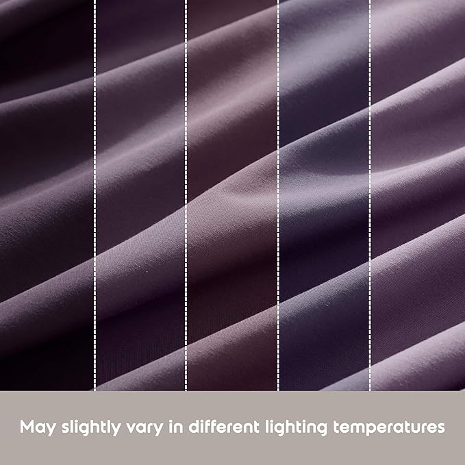 Nestl California King Sheet Set - 1800 Ultra-Soft Microfiber Cal King Bed Sheets - Double Brushed - Deep Pockets - Easy Fit - 4 Piece Set - Bed Sheets (California King, Purple)