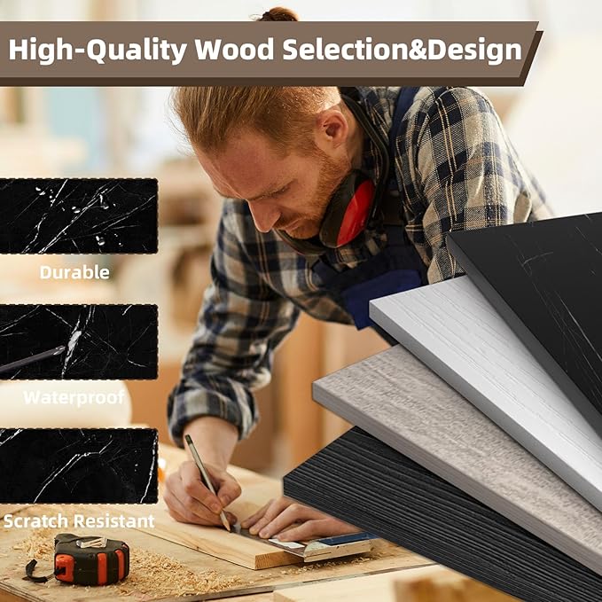 Ludatido 70 Inch TV Stand with 36 inch Electric Fireplace 27 LED Light Entertainment Center for TVs Up to 80" Black Modern Wood Media TV Console with Highlight Cabinet for Living Room Black Marbling