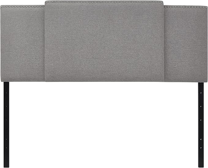 Ball & Cast Upholstered Headboard, King/Full/Queen, Grey