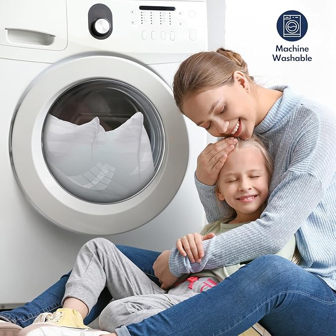 DIORIS Pillows Queen Size Set of 2 - Luxury Hotel Bed Pillows for Sleeping, Premium Fluffy Soft Down Alternative Fill Pillows for Back, Stomach, Side Sleepers, Breathable & Skin-Friendly