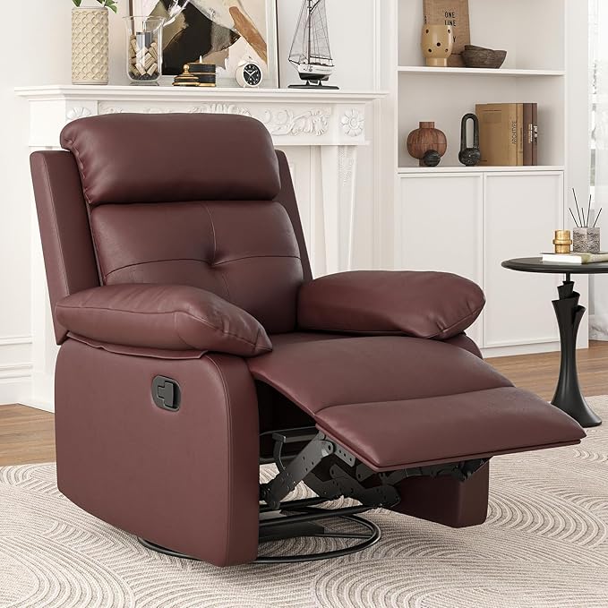 Small Rocker Swivel Recliner Chair for Adults Women for Small Spaces, Bedroom, Living Room