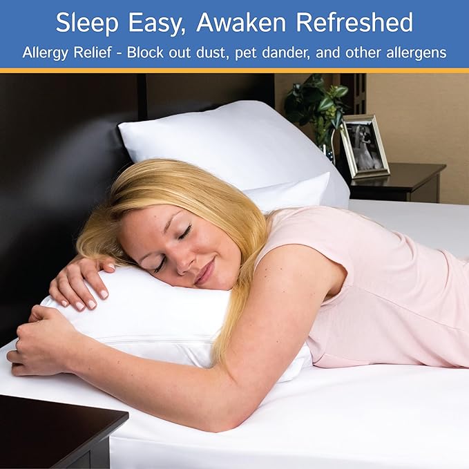 Split Queen Mattress/Box Spring Encasement 30" x 80" (2PCs) - Waterproof Zippered Protector Premium Quality Hypoallergenic Bed Cover Protects Against Dust - Breathable Smooth Fabric