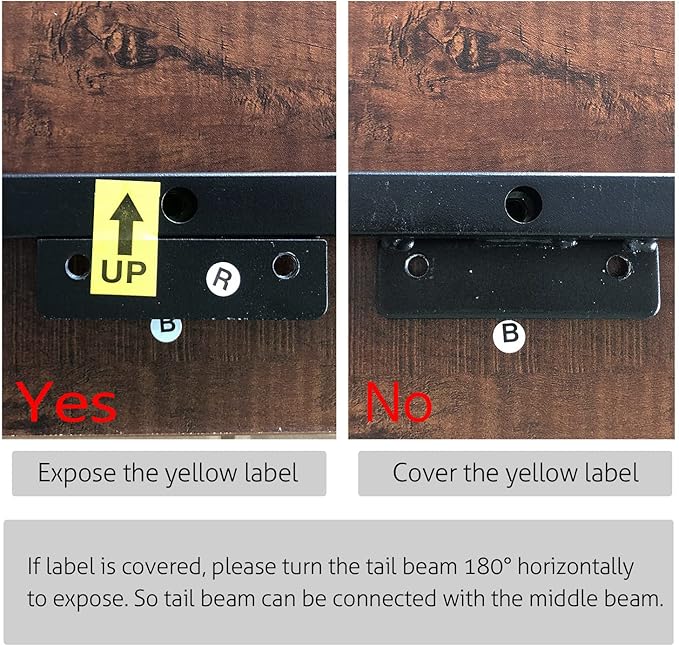 SHA CERLIN 14 Inch King Size Metal Platform Bed Frame with Wooden Headboard and Footboard, Mattress Foundation, No Box Spring Needed, Large Under Bed Storage, Walnut