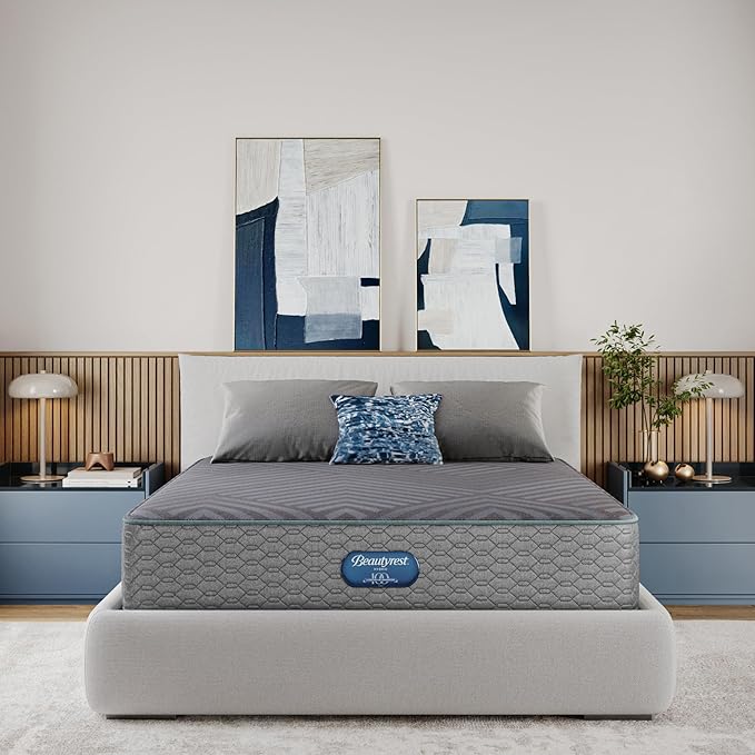 Beautyrest Days End Medium Firm 12" Hybrid Mattress - Twin - Cooling Tech, Supportive Durable Pocketed Coils, Pressure Relief, Motion Separation; 100 Night Sleep Trial and 10 Year Warranty