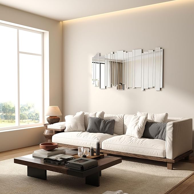 27×55 inch Wall Mirrors Decorative- Large Art GrecianWall Mirror for Living Room/Entryway/Hotel