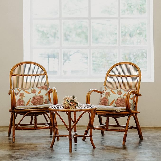 JMGBird Outdoor Lumbar Pillows Set of 2 Outdoor Decorative Pillows with Insert Included 12×20 Inch Outdoor Pillows for Patio Furniture