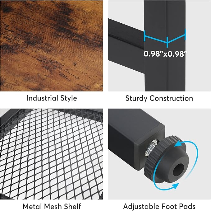 Tribesigns 78 Inch TV Stand for TVs up to 85 Inch, Media Entertainment Center Console Table, Industrial 3-Tier TV Console Table with Storage Shelves for Living Room, Entertainment Room
