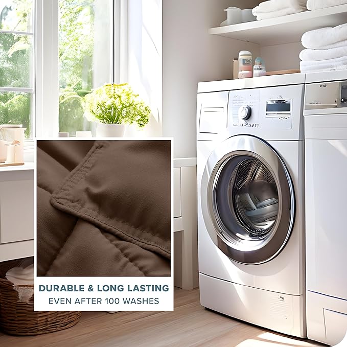 Bare Home Comforter Set - King/California King Size - Ultra-Soft - Goose Down Alternative - Premium 1800 Series - All Season Warmth (King/Cal King, Cocoa)