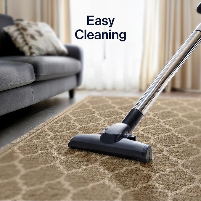 Eyely BMS109A-5TGN Trebol Moroccan Trellis Textured Weave Brown/Beige 5' Octagon Indoor/Outdoor Area Rug, Brown/Beige, 5' Octagon, Indoor/Outdoor, Area Rug