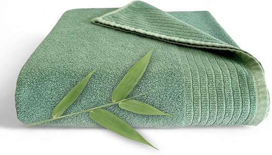 BedVoyage Luxury Bath Towel - Ultra Soft Plush Bathroom Towel - Highly Absorbent Viscose from Bamboo Bath Towels Ultra Soft - Spa Towels for Body - Seaglass