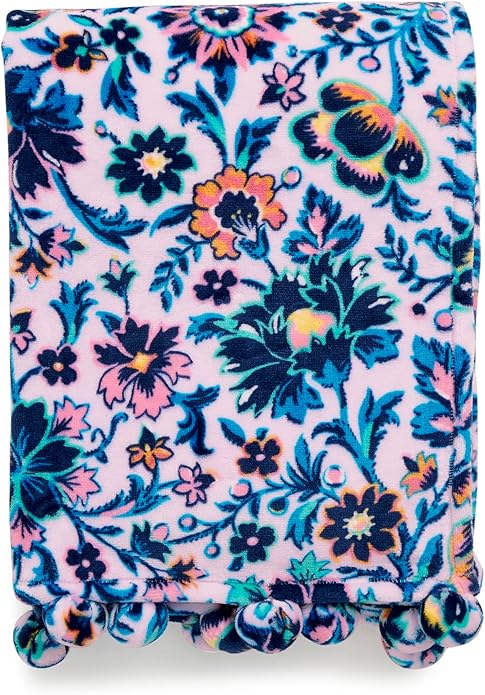 Vera Bradley Women's Fleece Plush Throw Blanket