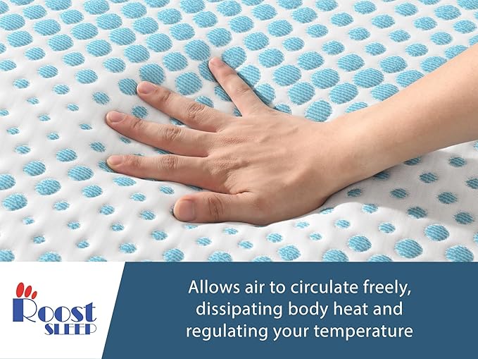 Cool Cloud Supreme 3 Inch Gel Memory Foam King Mattress Topper – Cooling, Ventilated Design for Back and Pressure Relief