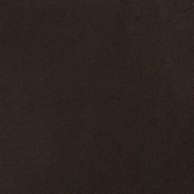 HomePop Home Decor | Button Tufted Velvet Round Storage Ottoman | Ottoman with Storage for Living Room & Bedroom, Chocolate Brown Velvet