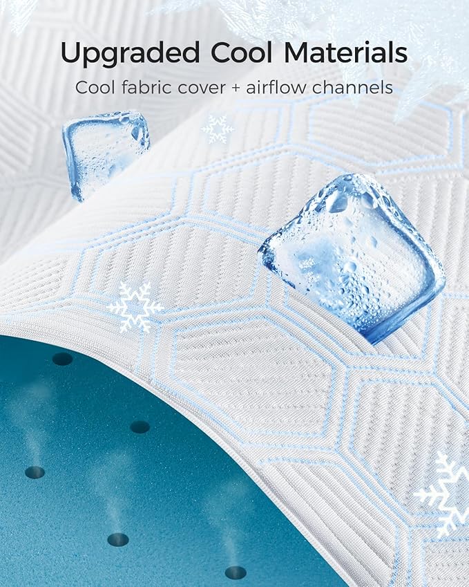 Dreamsmith 3 Inch Gel Memory Foam Mattress Topper Queen, Breathable Pressure Relief, High Density Pad, Washable Cover with Elastic Straps & Non-Slip Bottom, CertiPUR-US Certified, Cooling