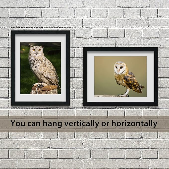 VCK 18x24 Inch Wooden Picture Frame for Posters, Prints, Photos, Pictures, Maps, Certificates, and Artwork Black